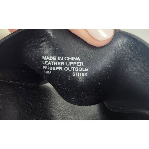 Michael Kors Women's Sz. 10 Black Platform Abbott Leather Sandals - Picture 5 of 8